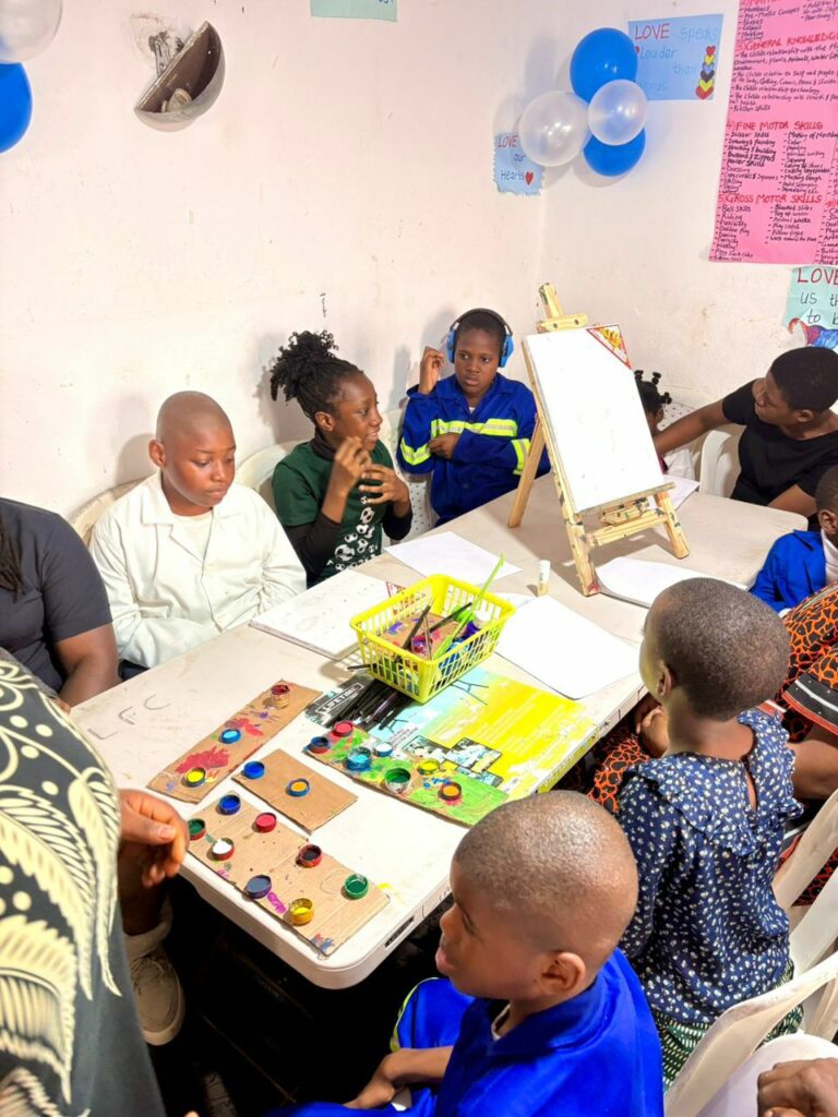 INDEV Network autistic pupils painting